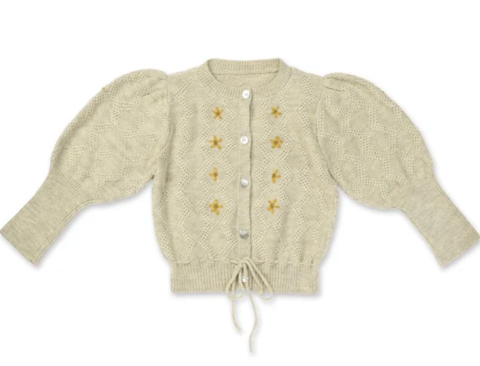 Moss Cardigan - Biscuit (Kid)