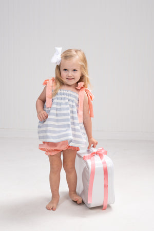 Wrenley Blue & White Stripe Set (Baby)