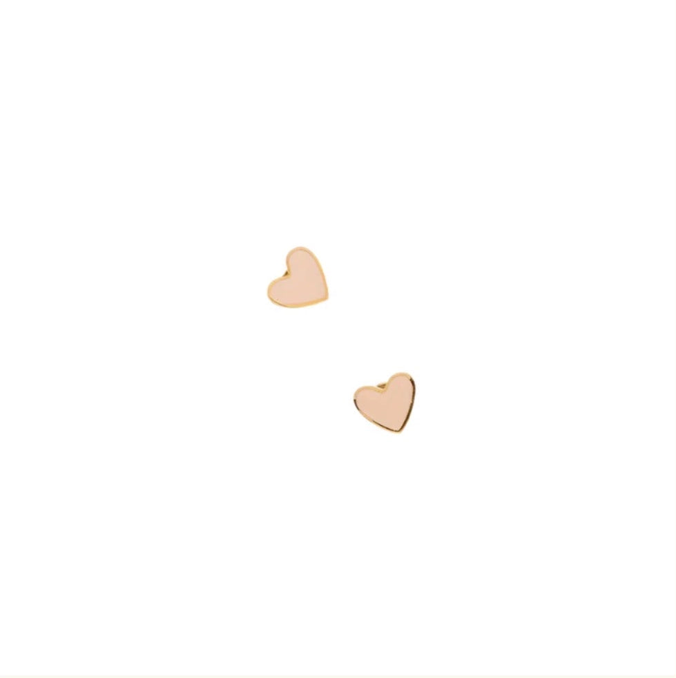 Enamel Heart Earring