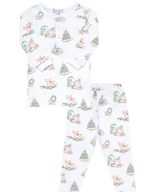 Boy Christmas Toile Pajama (Toddler)