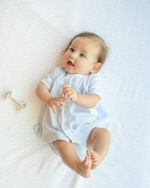 Boys Diaper Set-Blue/Blue & White (Infant)