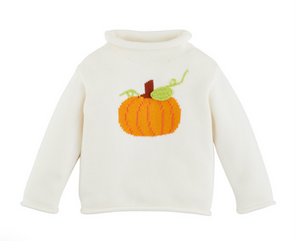 White Pumpkin Rollneck Sweater (Toddler)