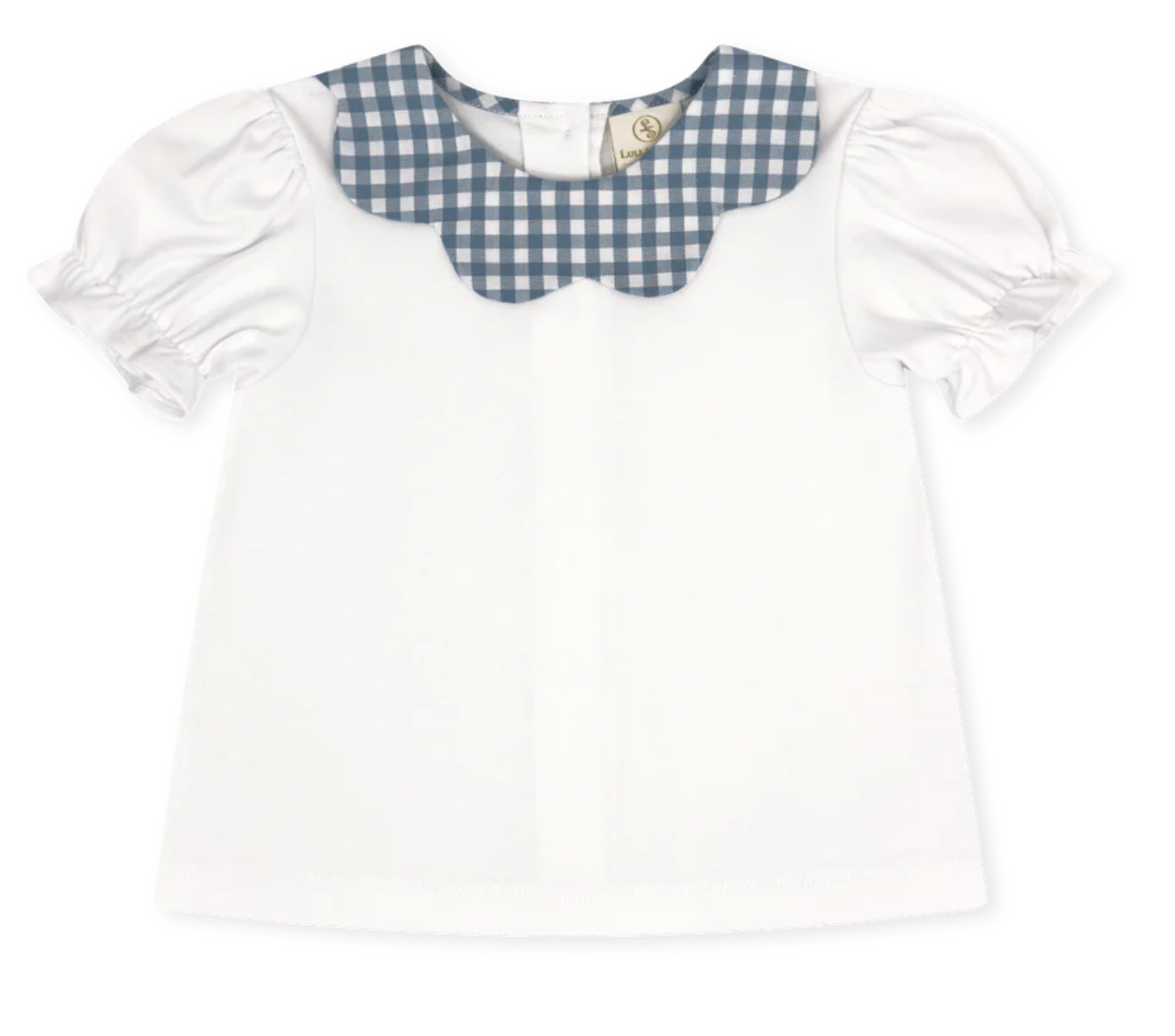 Scarlett Blue Stone Check Blouse (Kid)