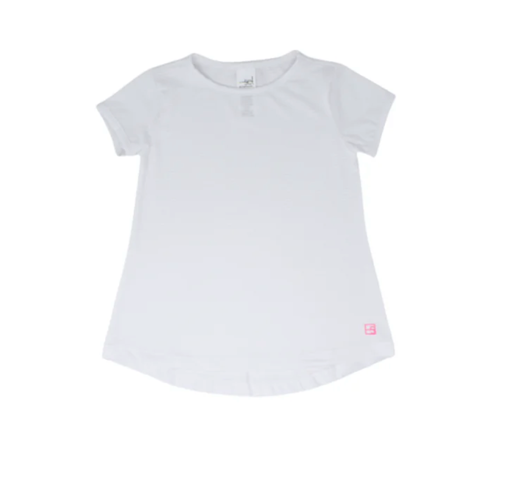 Bridget Basic Tee-Coconut & Pink (Kid/Big Kid)