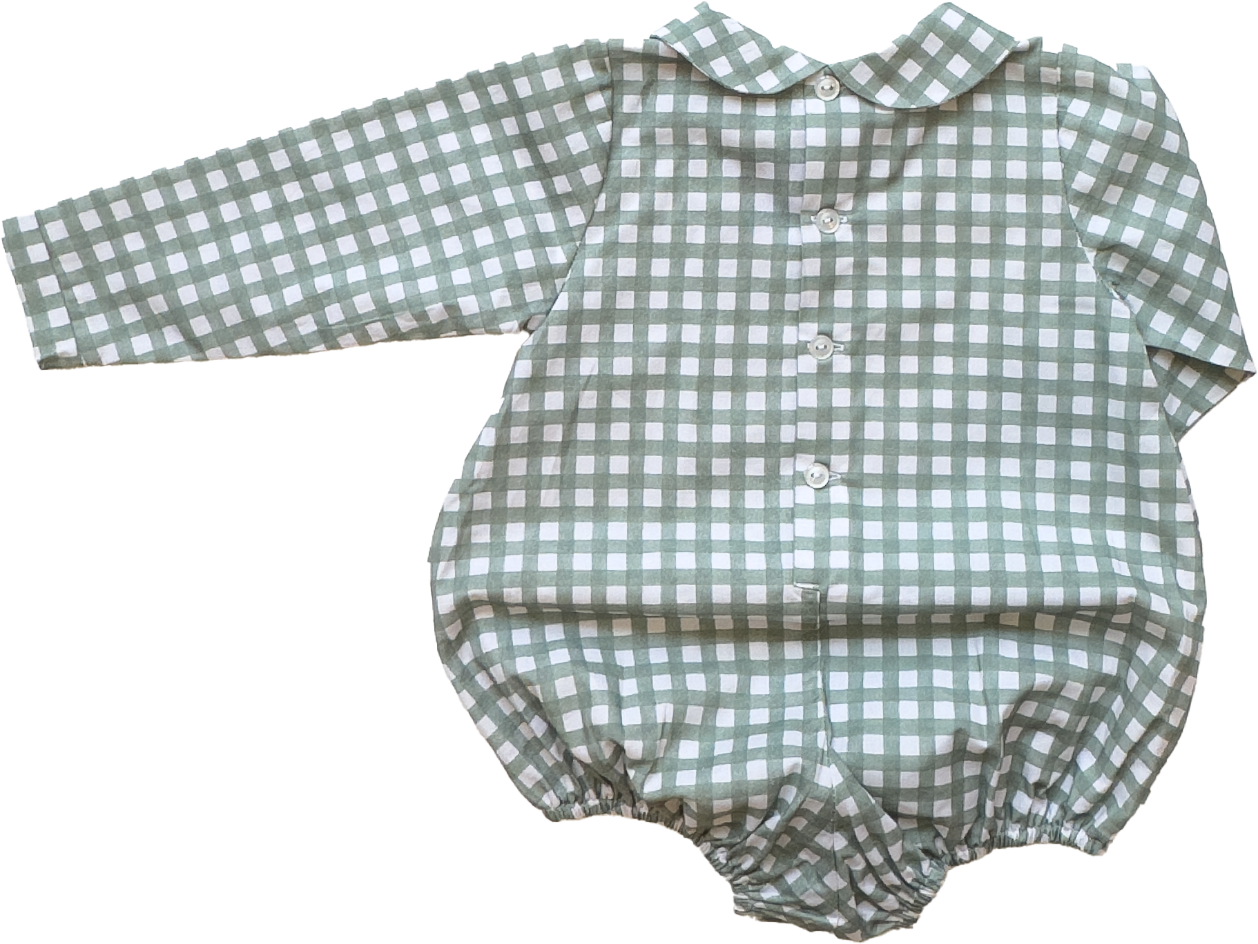 Bayard Bubble-Field Check Sage (Toddler)