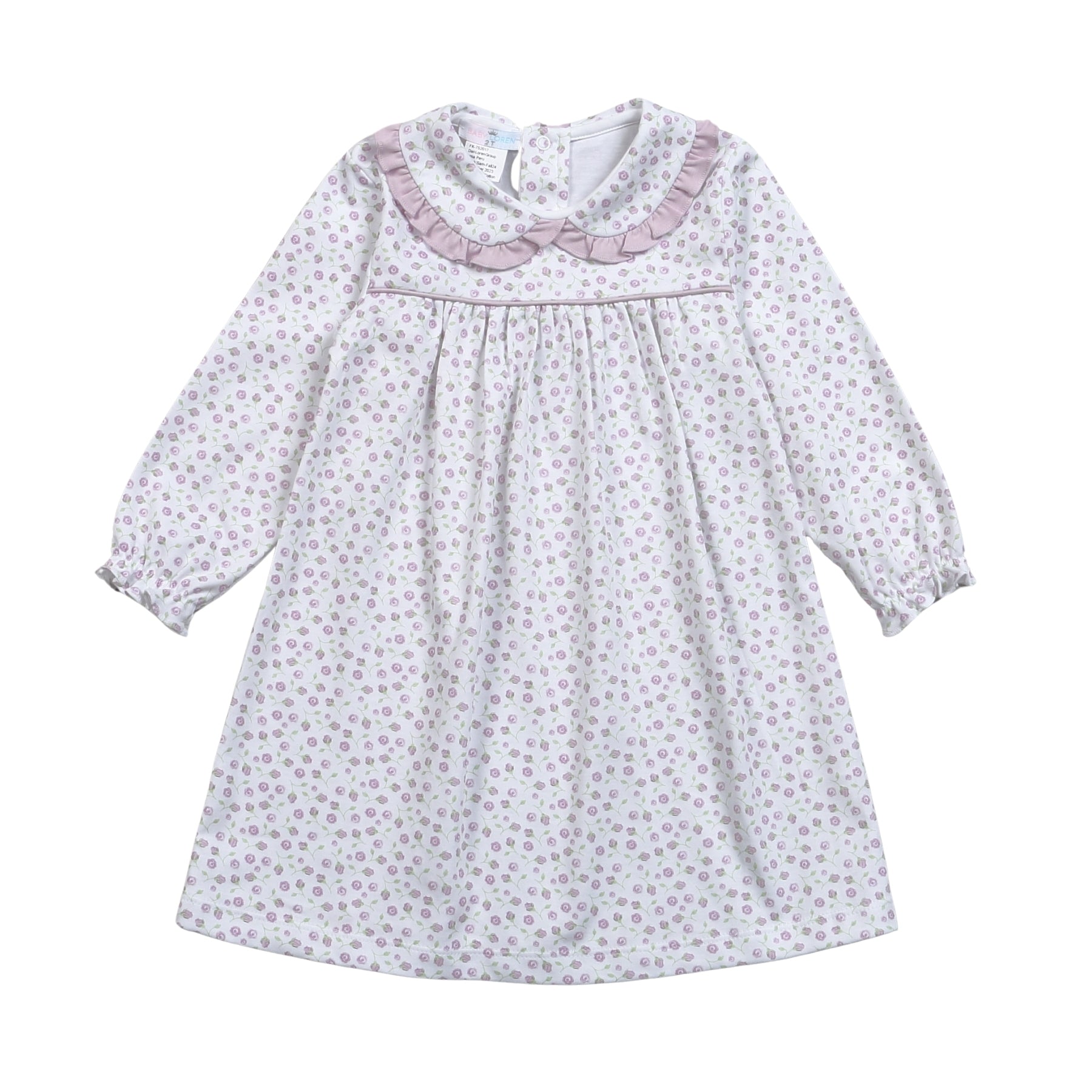 Lyn Purple Floral Pima Dress (Kid)