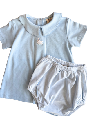 Blue Bunny Diaper Set (Infant)