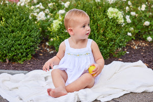 Smocked Nora Bubble - Lemons (Infant)