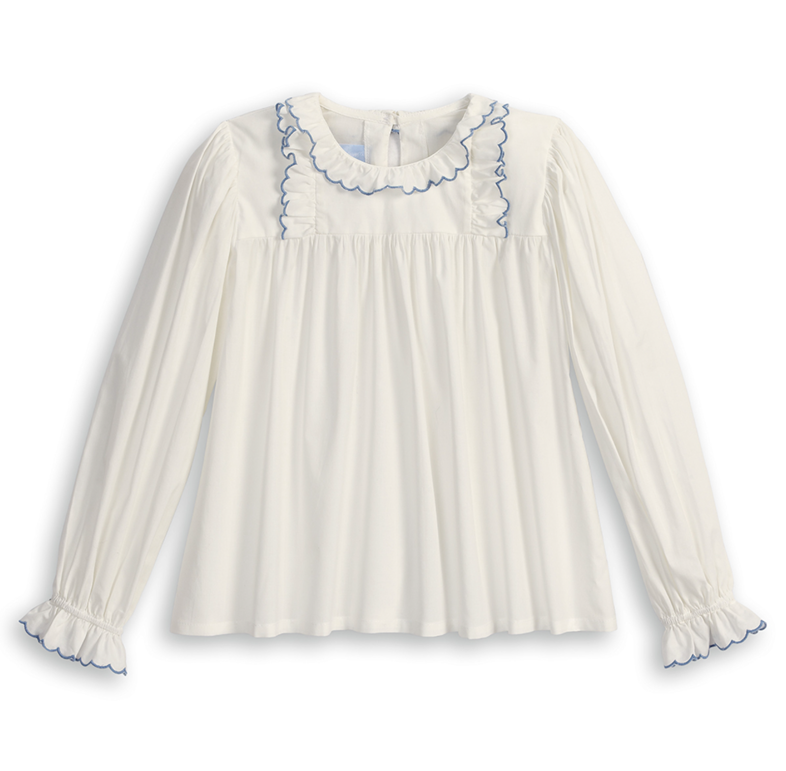 Ivory Lucille Ruffled Blouse