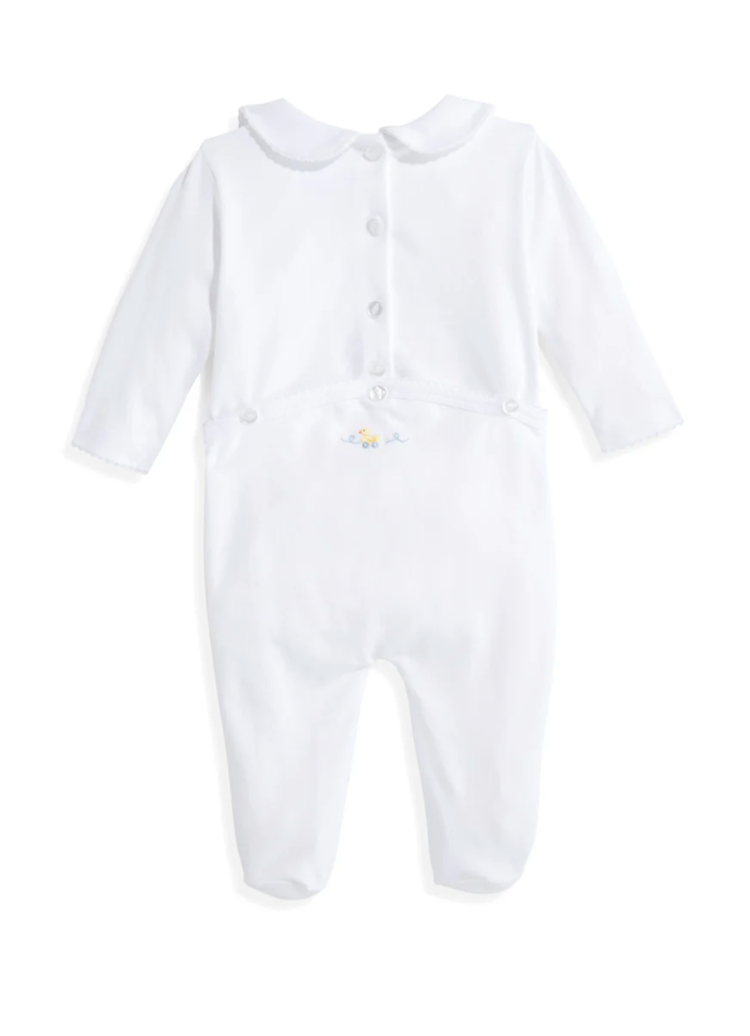 White Duck Collared Footie (Infant)