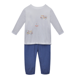 Construction Vehicle Boy Beau Pant Set (Toddler)