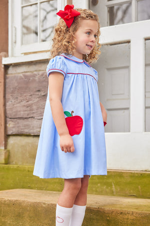 Apples Peter Pan Pocket Dress (Toddler)