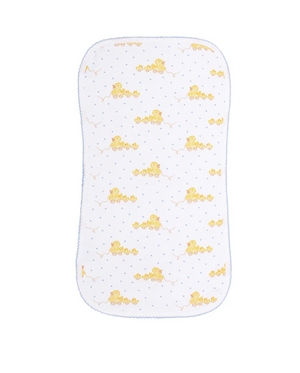 Ducks Print Burp Cloth-Pink & Blue