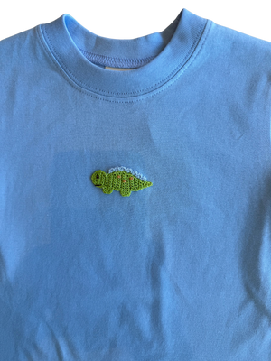 Blue Stegosaurus Top (Toddler)