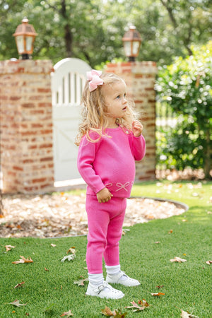 Pink Bows Knit Set (Baby)