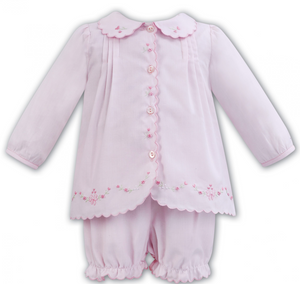 Floral Border Set-Pink & White (Infant)