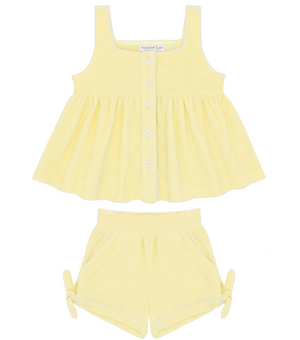 Girls Butter Yellow French Terry Short (Toddler)