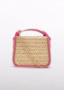 Fuchsia Straw Bag
