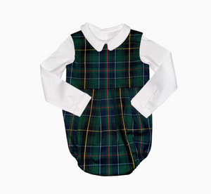 Navy Tartan Boykin Bubble (Baby) *Bubble Only*