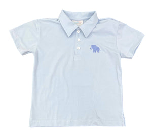 Zoo-pendous Blue Polo with Elephant (Kid)