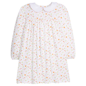 Evelyn Pumpkin Floral Dress (Toddler)