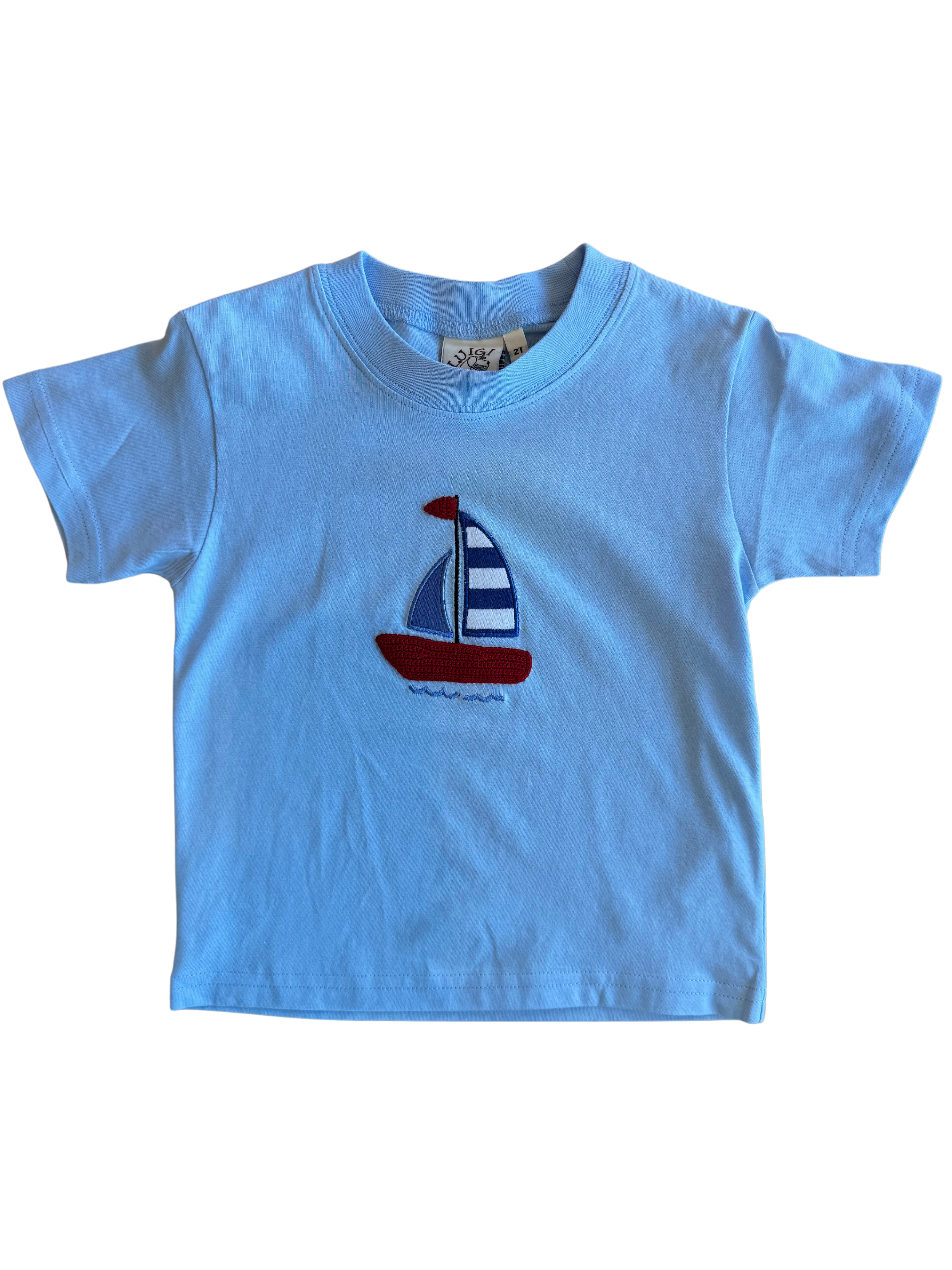 Light Blue Sailboat Top (Kid)