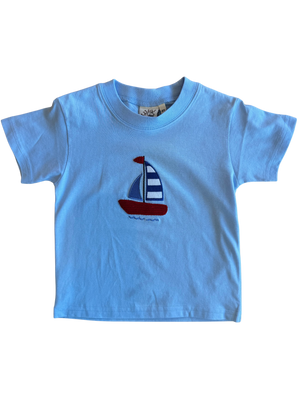 Light Blue Sailboat Top (Kid)