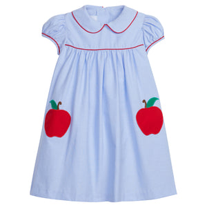 Apples Peter Pan Pocket Dress (Toddler)