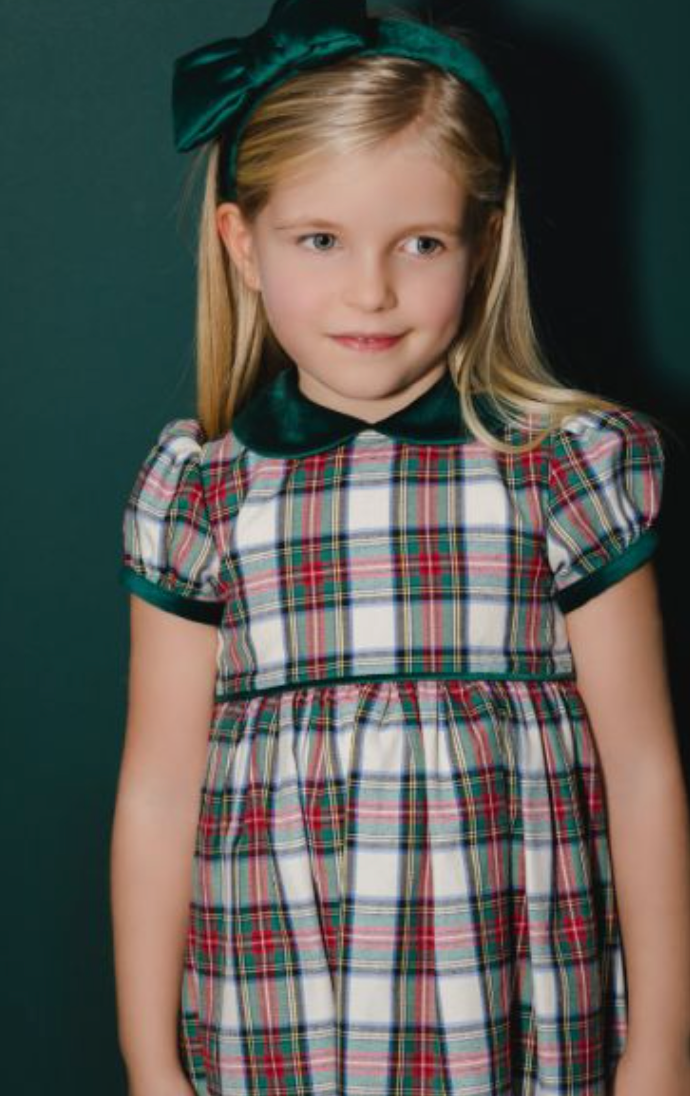 Green Tartan Dress (Toddler)