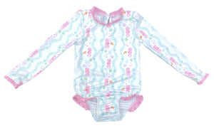 Leighton Seahorse One Piece Swim Rashguard (Infant)