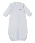 Blue Stripe CLB Train Conv Gown