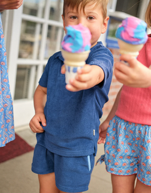 Navy French Terry Short (Kid)