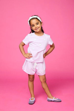 Chelsea Crystal Hearts Short Set