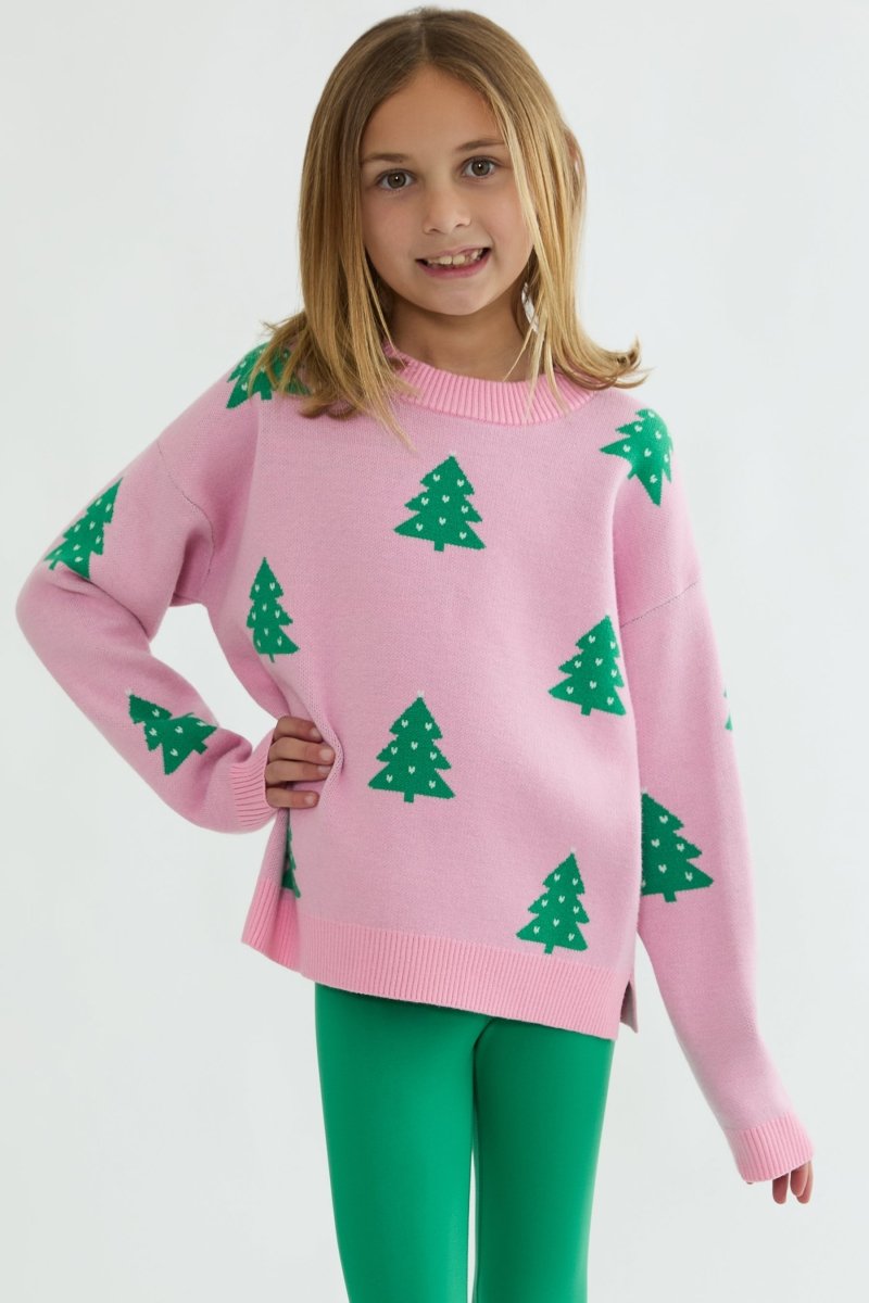 Little Callie Pink Christmas Sweater