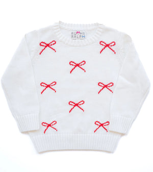 Red/White Bows Sweater (Toddler)