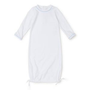 George Gown-Light Blue & White