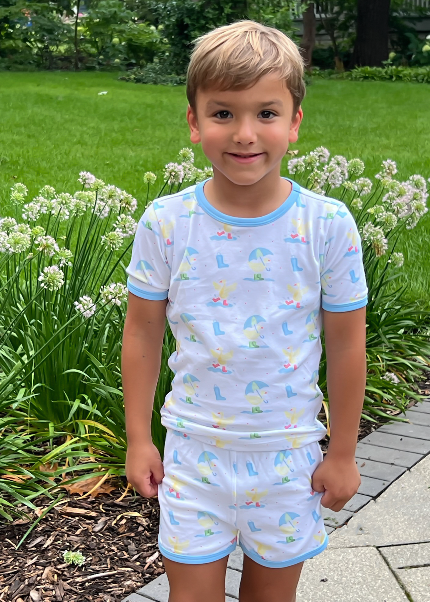 *PRE-ORDER* Boy's Duck Short Two Piece Jammies (Toddler)