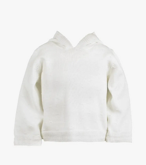 White Back Zip Hooded Cardigan (Baby)