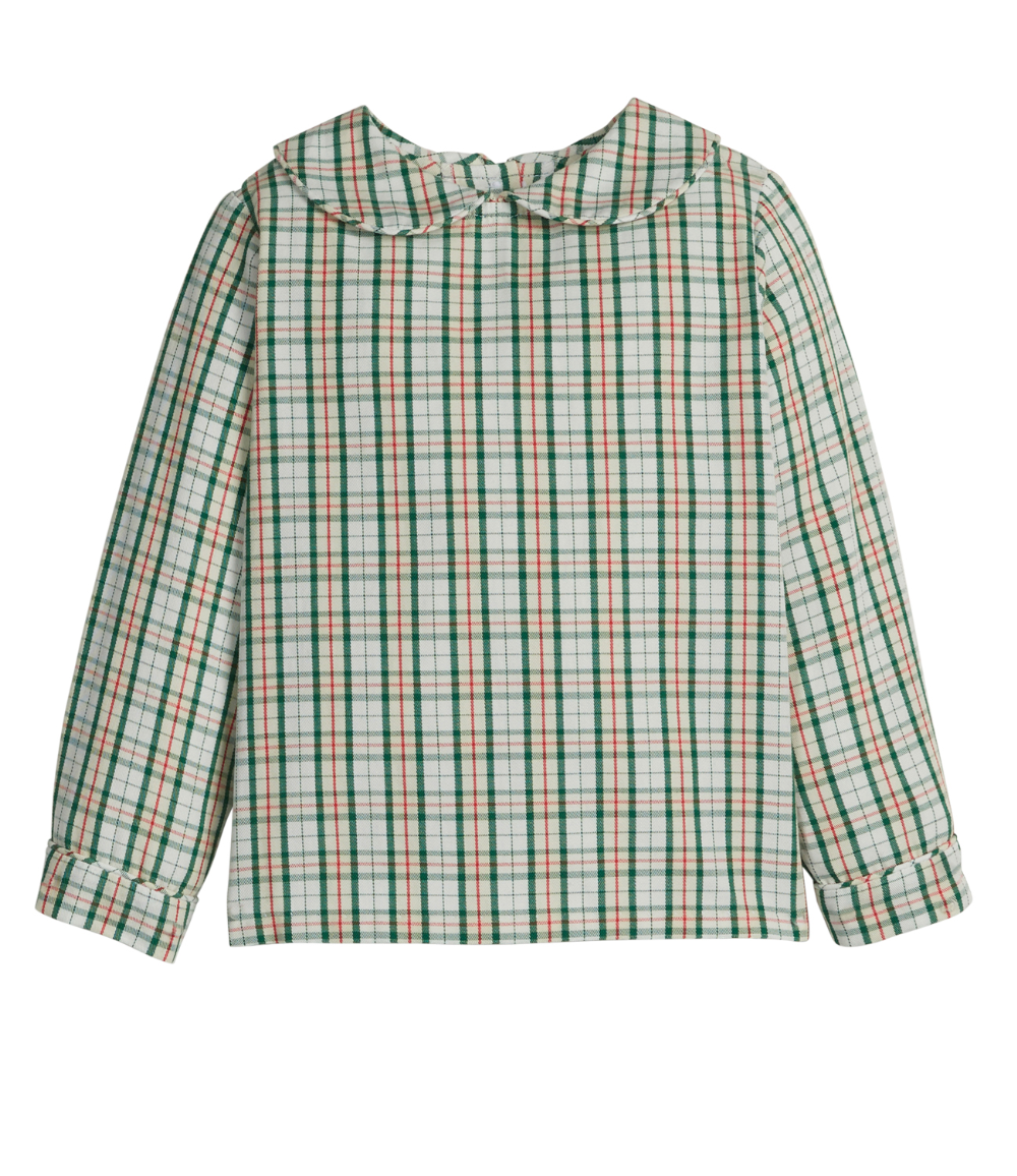 Mistletoe Tartan Peter Pan Shirt (Kid)