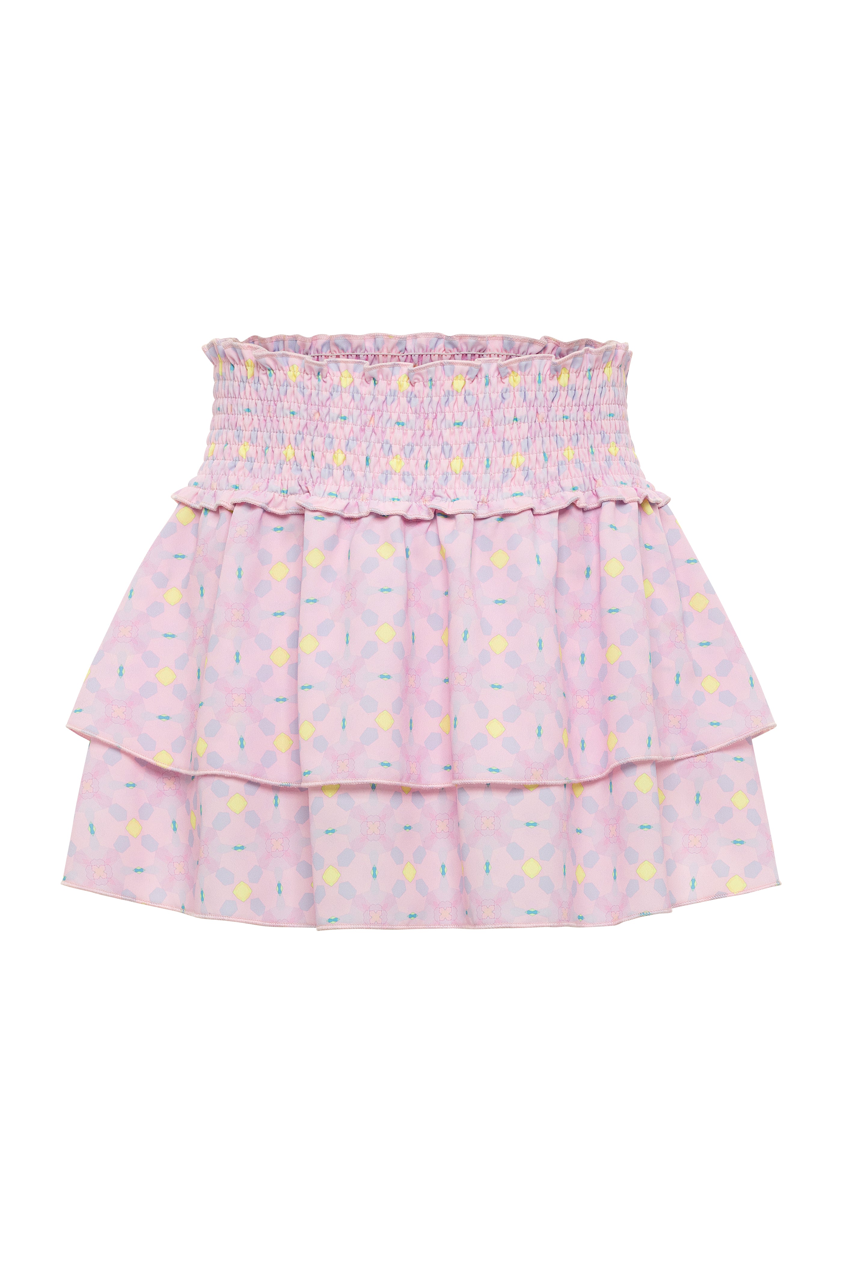 Scottie Skirt-Pink Lemonade/Lapis/Aqua Clover