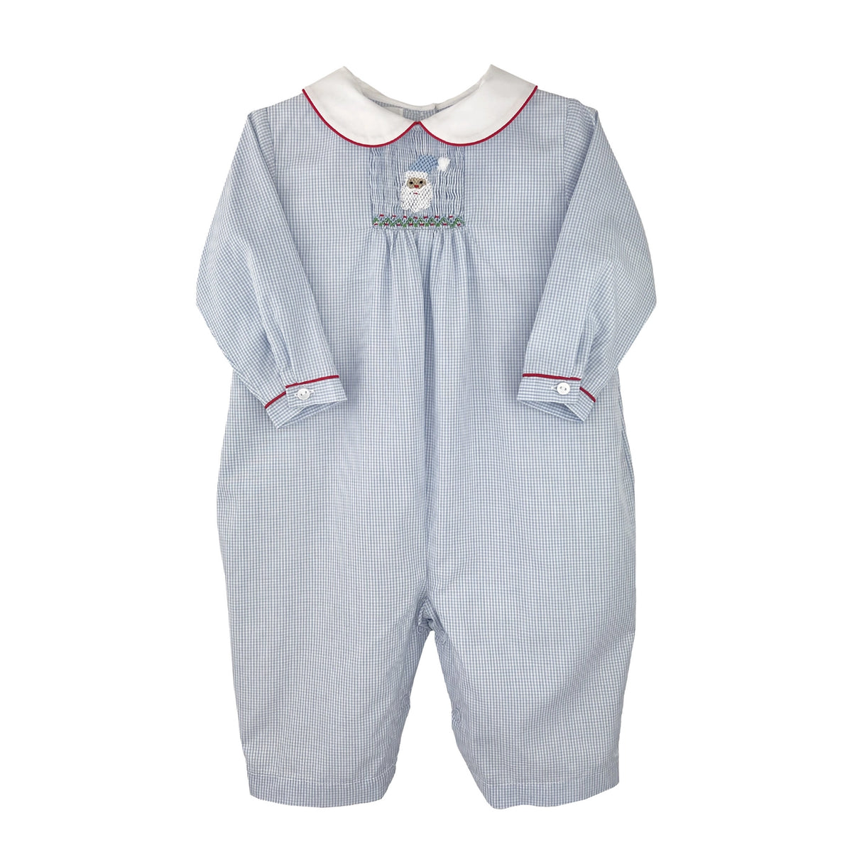 Blue Smock Santa Romper