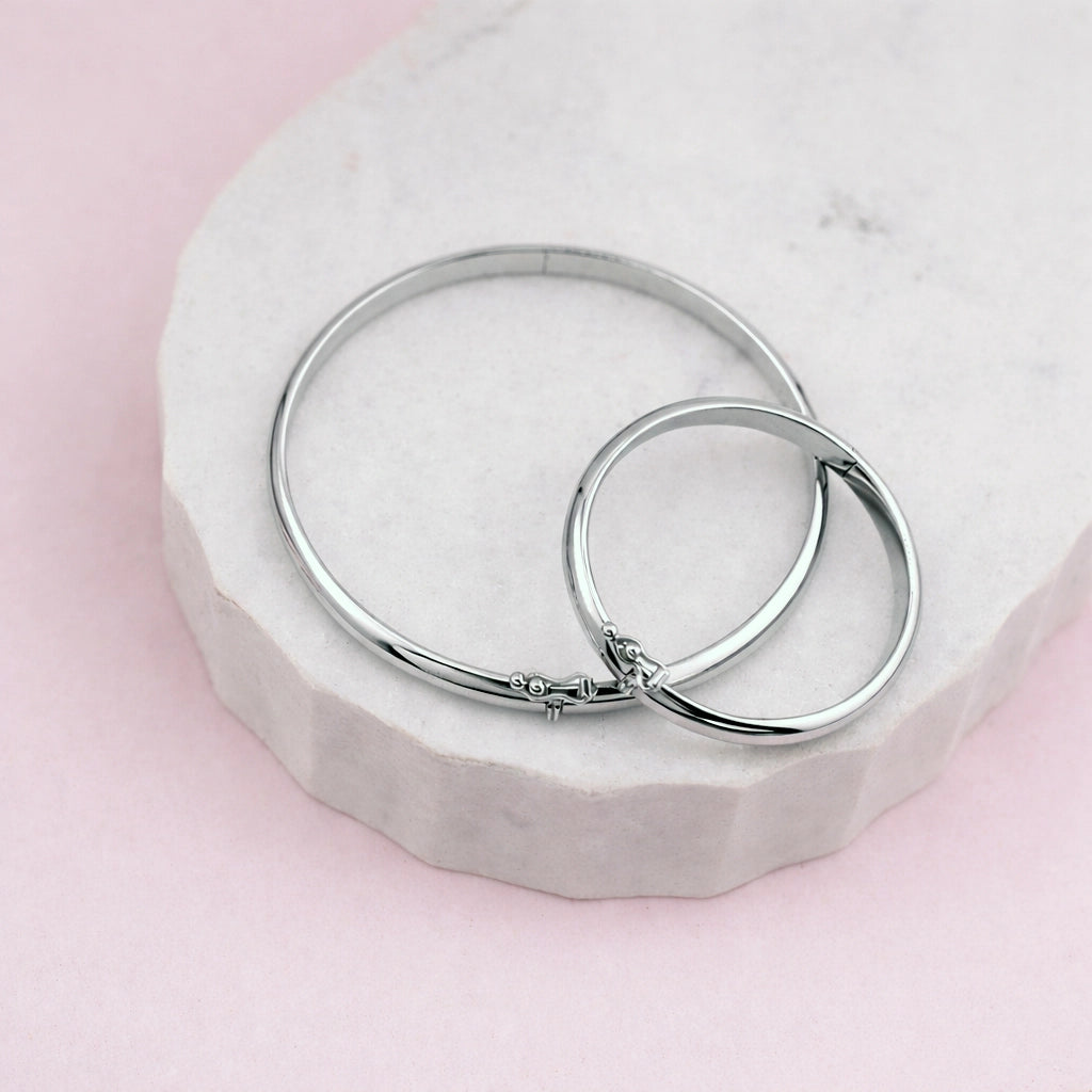 Classic Silver Bangle Bracelet 6-12Y