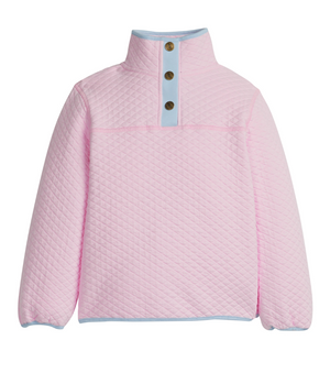 Light Pink/Light Blue Classic Quilted Pullover (Toddler)
