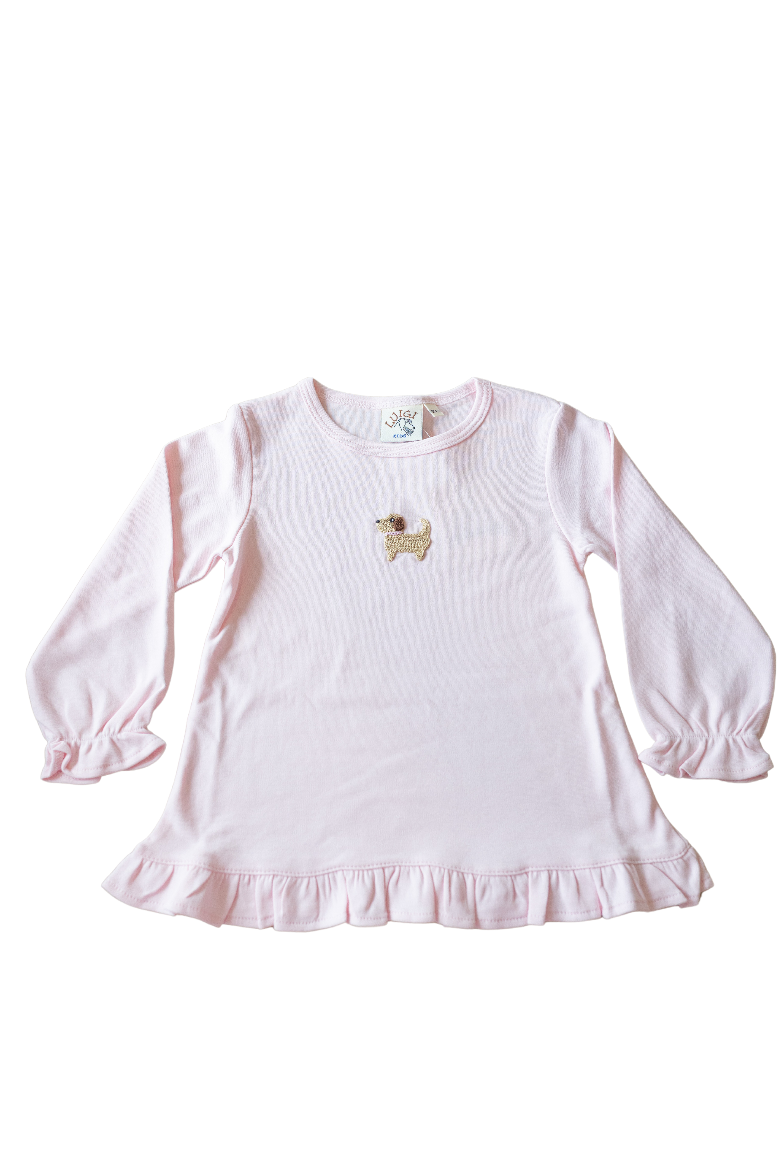 Pink Puppy Ruffle Top (Toddler)