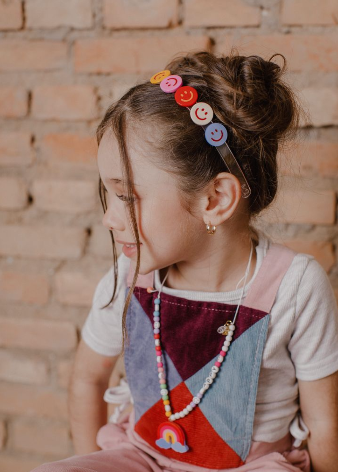 Multi Happy Face Colorful Headband