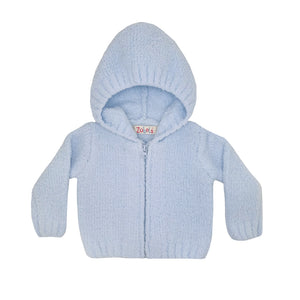 Chenille Blue Hoodie