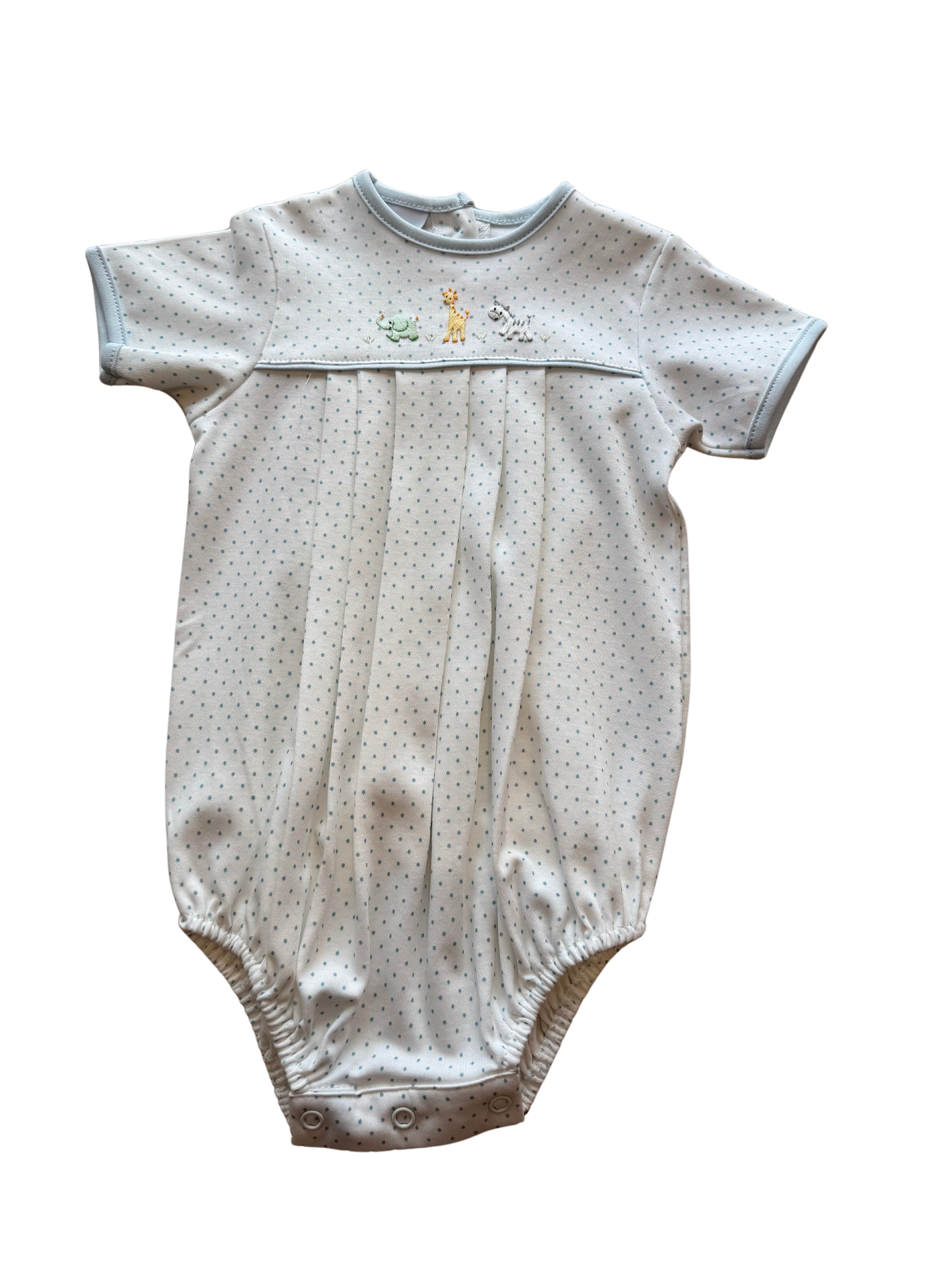 Mini Boy Baby Safari Pleated Romper (Baby)