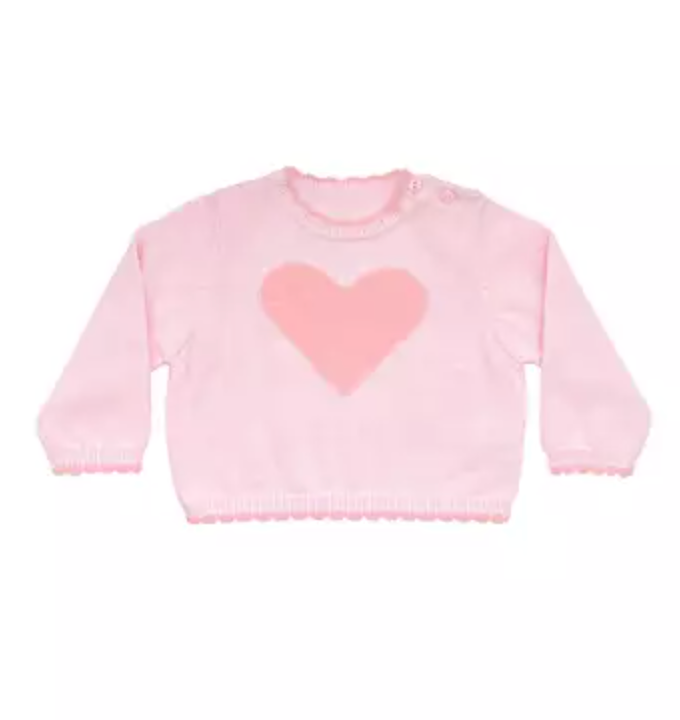 Pink Heart Sweater (Infant)