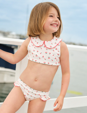 Summer Cherries Rounded Collar Bikini (Baby)