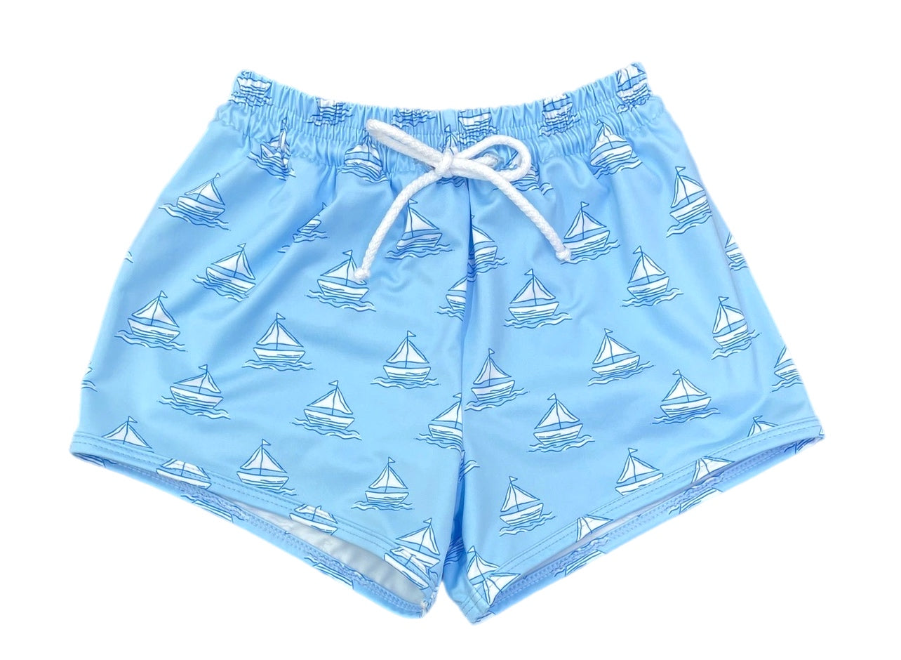 James Set Sail Swim Trunks (Kid)